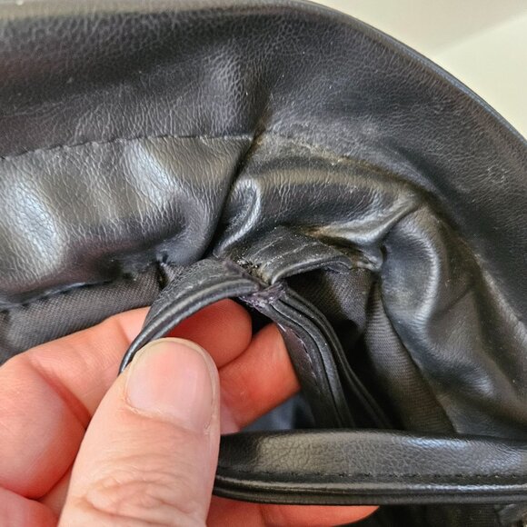 Swafford Originals Purse Black Tapestry Vegan Leather Shoulder Bag USA Made Boho - Picture 8 of 9